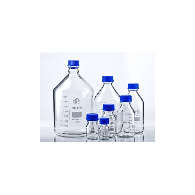 Frasco ISO tapón azul, 100 mL
