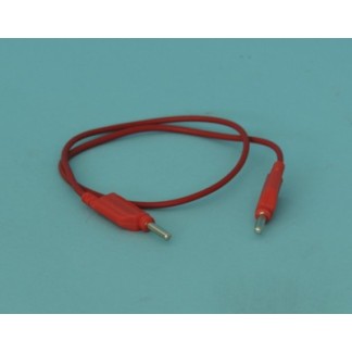 Cable con bananas 4 mm, Rojo