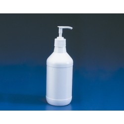 Frasco c/dosificador a presión HDPE, 500 ml