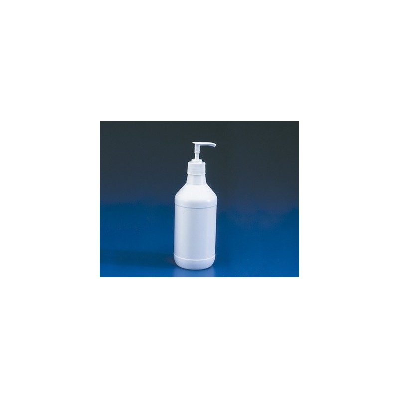 Frasco c/dosificador a presión HDPE, 500 ml