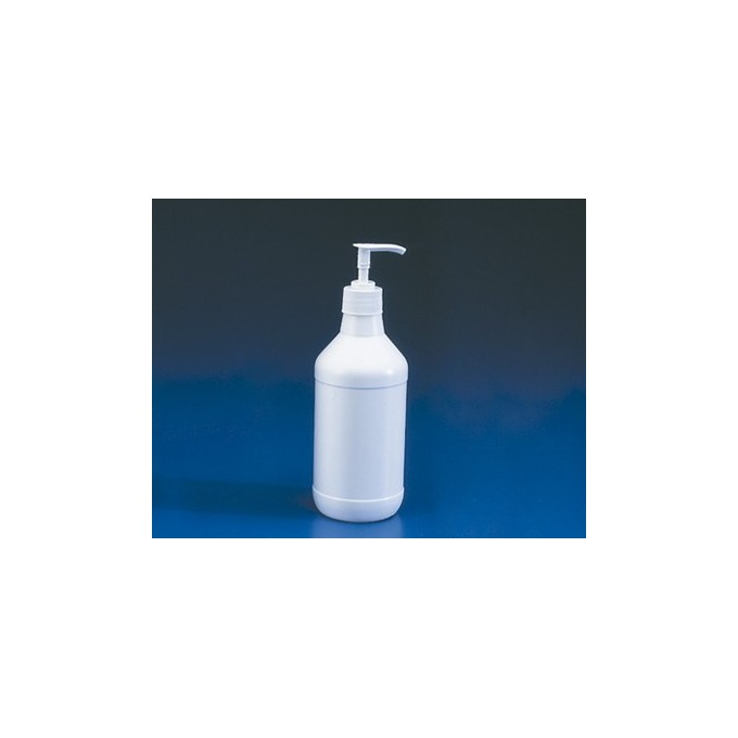 Frasco c/dosificador a presión HDPE, 500 ml