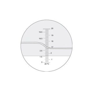 Refractómetro mano 0-20% Brix, ATC