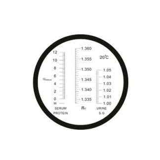Refractómetro clínico 0-12 prot/1000-1050 d/1333-1360 D 