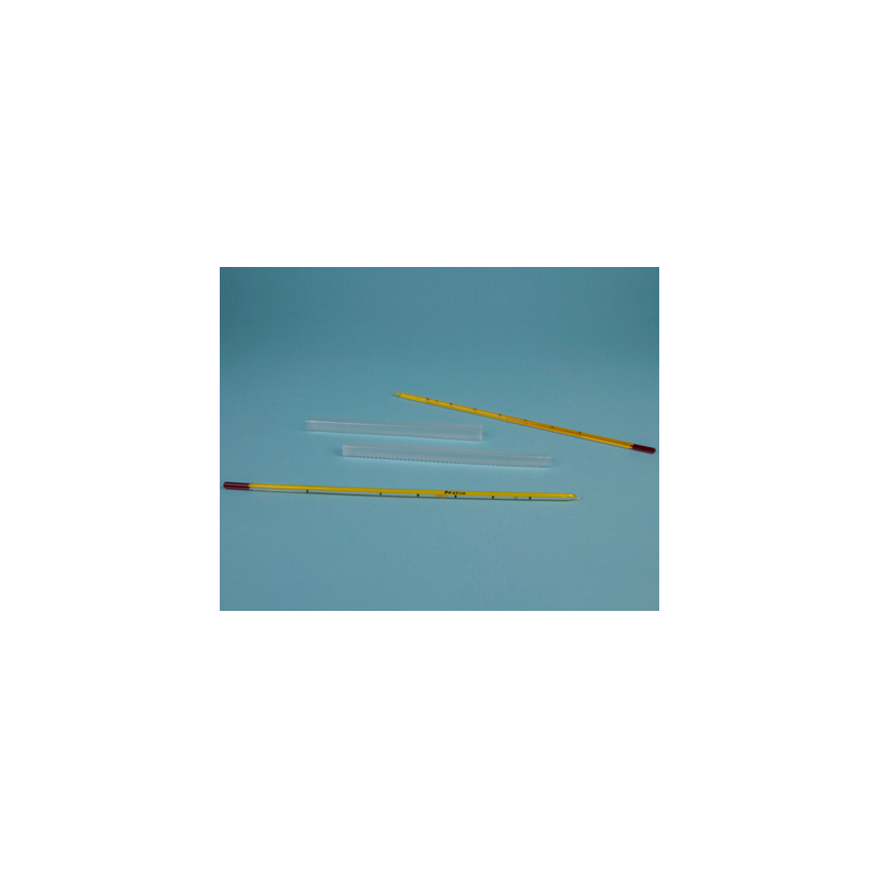Termómetro varilla amarillo líq. color, -10/250ºC