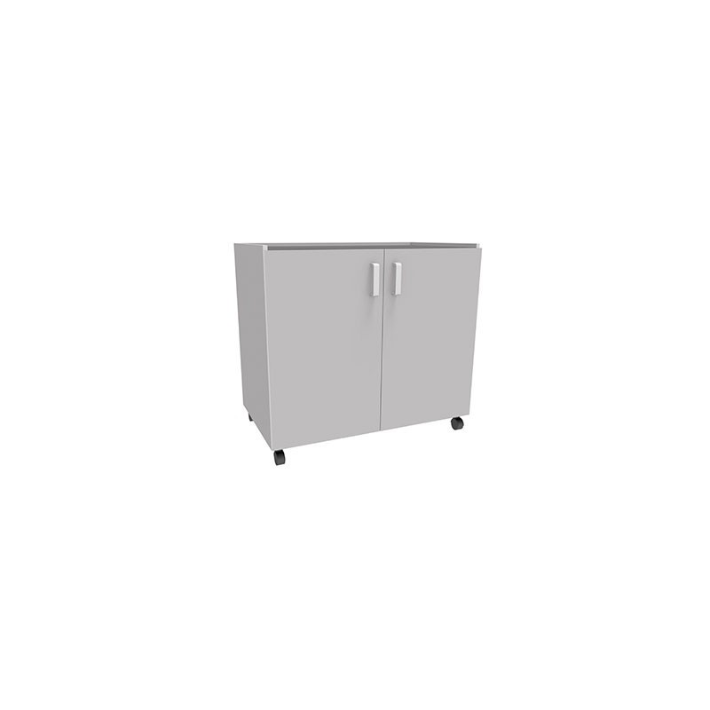 Mueble auxiliar con ruedas y dos puertas