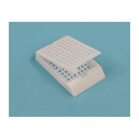 Casetes biopsia con tapa, c··250, blanco