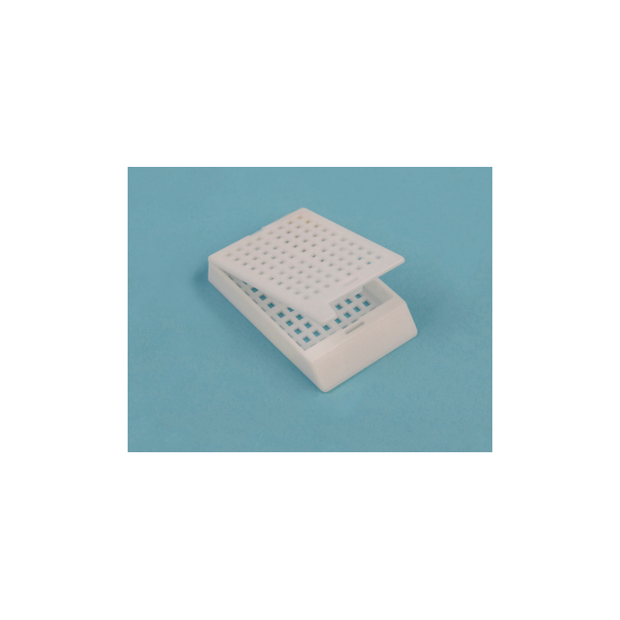 Casetes biopsia con tapa, c··250, blanco