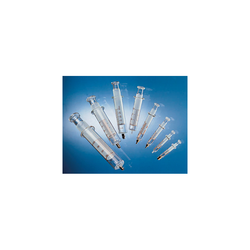 Jeringa vidrio LUER metal, 1 ml