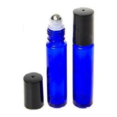 Frasco DIN18 Roll On 10ml Azul Cobalto