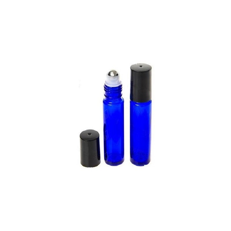 Frasco DIN18 Roll On 10ml Azul Cobalto