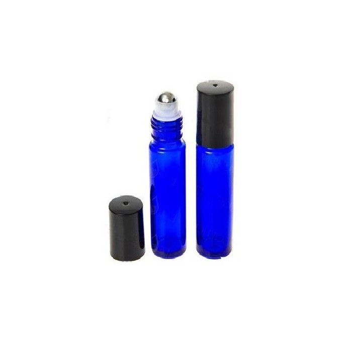 Frasco DIN18 Roll On 10ml Azul Cobalto