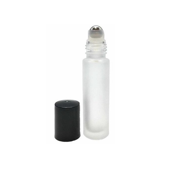 Frasco DIN18 Roll On 10ml Transparente Frosted