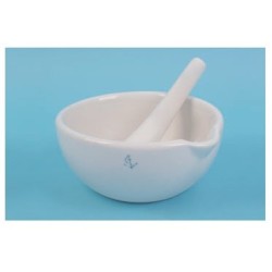 Mortero porcelana c··mano, 130 mm