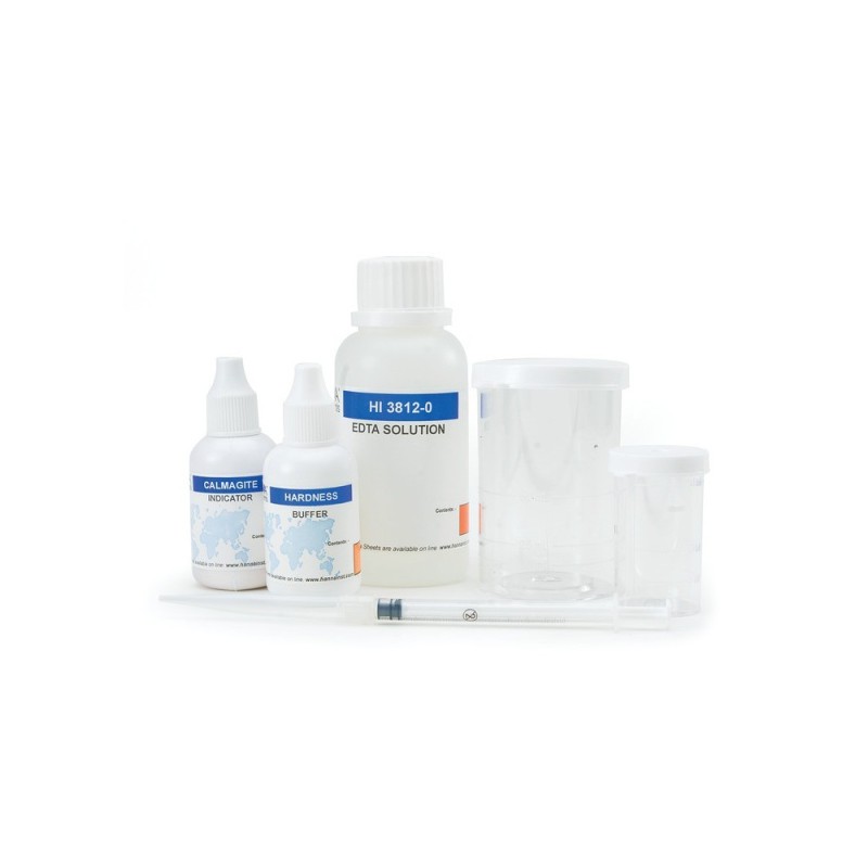 Test Kit Dureza Total CaCO3 (0,0 a 30,0 - 0 a 300 mg/ L) 100 test