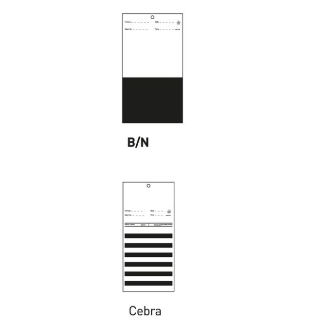 Cartulina Contraste Blanca/Negra 300uds