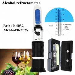 Refractometro 0-25 alcohol