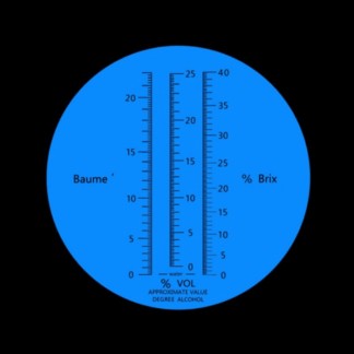 Refractómetro de mano ATC Baumé/Alcohol/Brix