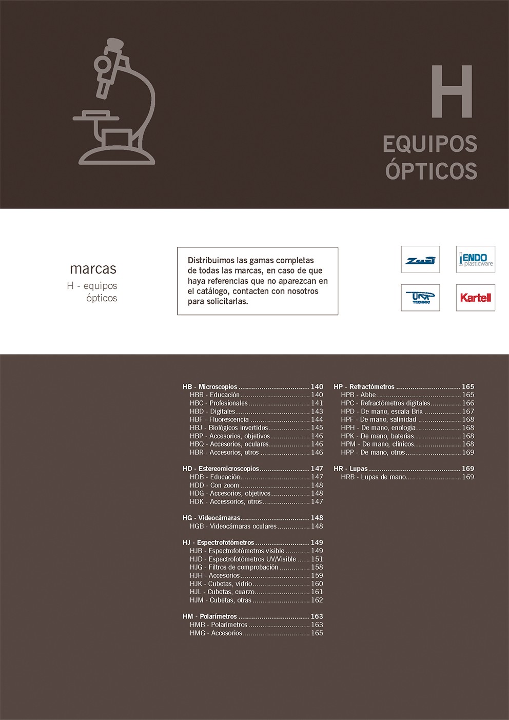 Equipos ópticos